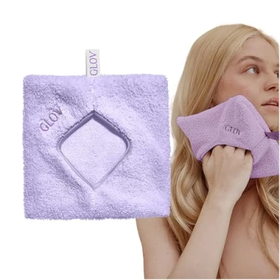 Immagine di Guanto Struccante Viso Microfibra Rimuove Make up Solo Con Acqua Panno Lavabile Riutilizzabile Tutti i Tipi di Pelle Ipoallergenico Per Occhi Sensibili e Lenti a Contatto