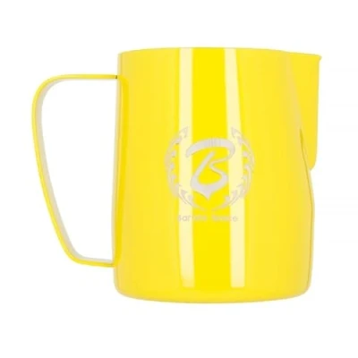 Immagine di Barista Space Polished Silver Milk Jug ottimale per latte Art con beccuccio preciso, leggero e maneggevole, consigliato dai campioni del mondo, colore argento, 600 ml