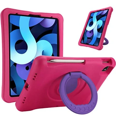 Immagine di ProCase Custodia Bambini per iPad Air 5 2022 [A2588/A2589/A2591]/Air 4 2020/iPad Pro 11 2020 2018, Rigida Antiurto con Cavalletto Girevole a 360 Gradi Magenta