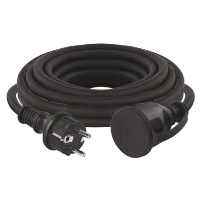 Immagine di cavo di prolunga EMOS 5 m Schuko, in gomma per uso esterno (IP44), H07RN F3G 1,5 mm2