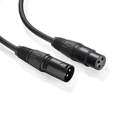 Immagine di Rtinle Cavo XLR Bilanciato,Cavo per Microfono Professionale,XLR maschio a femmina (30 CM)