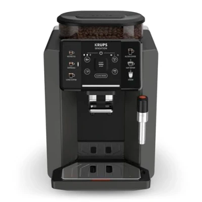 Immagine di Krups Sensation EA910810 Macchina da caffè, 5 bevande, con funzione caffè a 2 tazze, colore: Nero