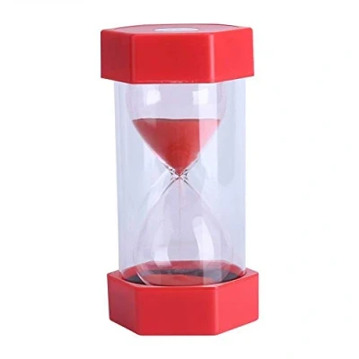Immagine di Clessidra Coloratissime Sabbia Timer 3/10/20/30/60 Minuti Flip Giocattolo Piccola Clock Time Management Set Home Office Decor 30 Rosso