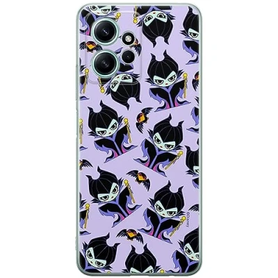 Immagine di ERT GROUP custodia per cellulare Xiaomi REDMI NOTE 12 4G originale e con licenza ufficiale Disney, modello Maleficent 004 adattato in modo ottimale alla forma dello smartphone, TPU