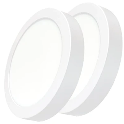 Immagine di LED ATOMANT Confezione de 2 Plafoniera da Soffitto Rotonda 220mm 20W, Colore Bianco Neutro (4500K), 1800 Lumens, Driver incluso