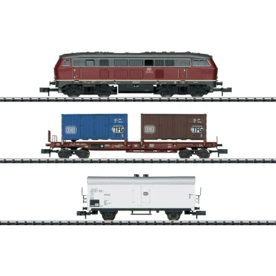 Immagine di N Confezionamento treno merci DB MiniTrix 11146