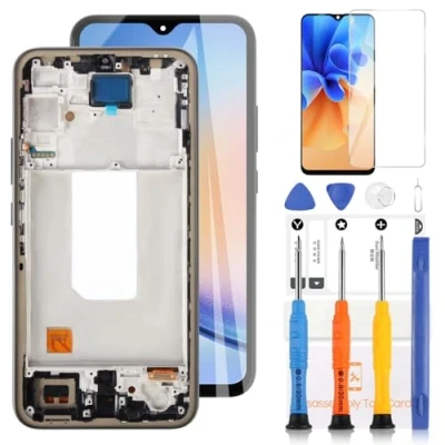 Immagine di TFT Schermo LCD per Samsung Galaxy A34 5G A346 Display SSM A346E SM A346B Touch Screen Digitizer Assembly Parti di Riparazione con Strumenti(Nero Cornice)