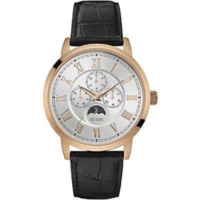 Immagine di Guess Orologio Analogico Classico Quarzo Uomo con Cinturino in Pelle W0870G2