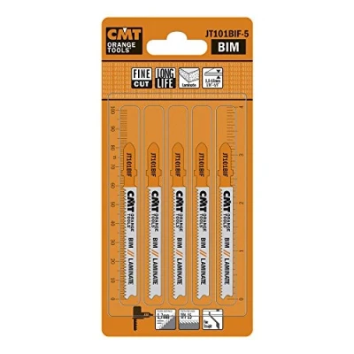 Immagine di CMT JT101BIF 5 Set di Lame per Seghetti Alternativi Legno, Arancione/Grigio