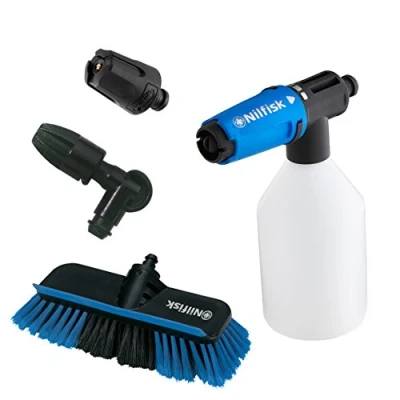 Immagine di Nilfisk Kit di accessori per la pulizia dell&#039;auto Click&amp;Clean idropulitrici — compatibile con Idropulitrici: ideali auto e moto, pneumatici cerchioni