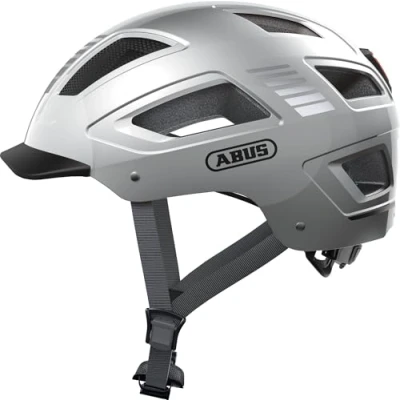 Immagine di ABUS Hyban 2.0 Casco da città Per uso quotidiano con calotta rigida in ABS uomo e donna Argento, Taglia XL