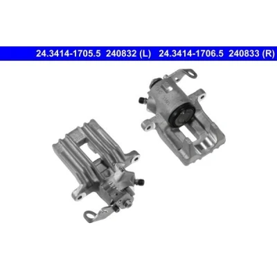 Immagine di ATE 24.3414 1706.5 Pinza freno senza supporto VOLKSWAGEN: Golf 4, 4 Variant, Bora Sedan, AUDI: A3 Hatchback, TT Coupe, SEAT: Leon I Hatchback