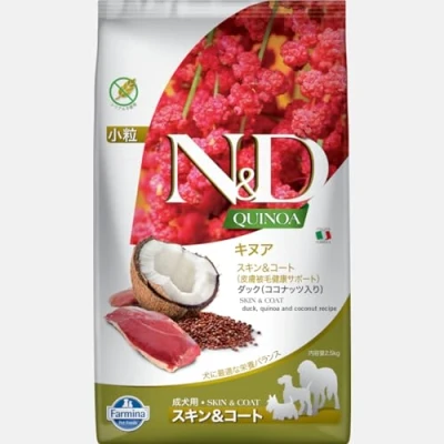 Immagine di N&amp;D QUINOA DOG SKIN &amp; COAT, DUCK COCONUT ADULT MINI 2,5 KG