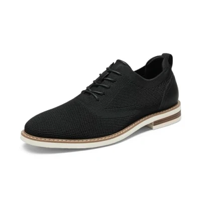 Immagine di Bruno Marc Scarpe Eleganti Oxford Uomo in Pelle Stringate Derby Basse Vintage Elegante,Size 40,Nero,SBOX2320M E