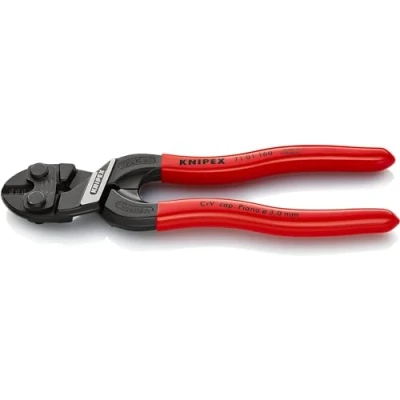 Immagine di Knipex Cobolt S Tronchesi a Doppia Leva Bonderizzata Nera, Rivestiti in Resina Sintetica 160 Mm (Confezione Self Service/Blister) 71 01 Sb