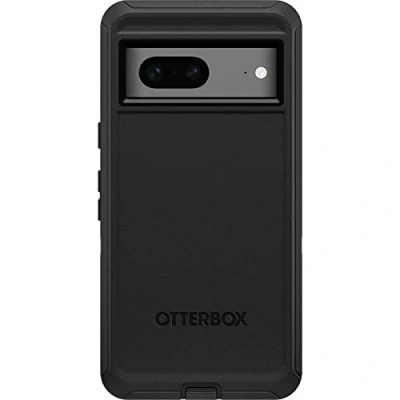 Immagine di OtterBox Custodia per Google Pixel 7 Defender Series, nera, robusta e durevole, con protezione le porte, include fondina clip cavalletto