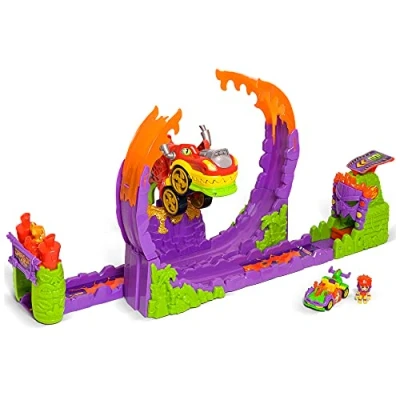 Immagine di T RACERS Dragon Loop Giro della morte con Dragone, pilota e auto esclusivi, Pista per giocattolo.