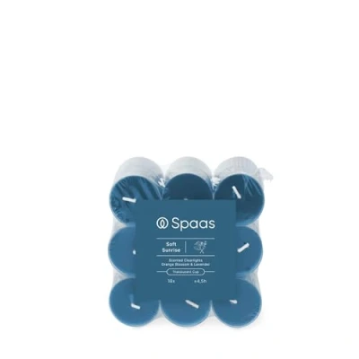 Immagine di Spaas Lumini in contenitore trasparente, confezione da 18, 4,5 ore Soft Sunrise