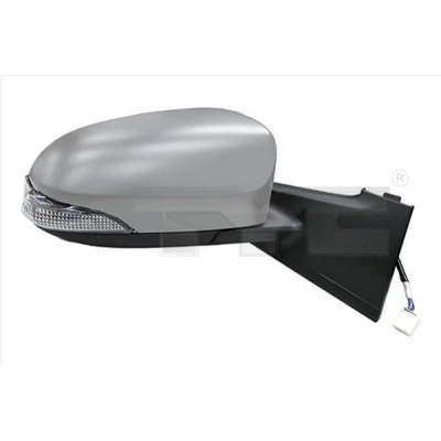 Immagine di Specchio retrovisore esterno Tyc 336 0073 Dx con la prima mano per regolazione elettrica specchio, convesso, termico TOYOTA: Yaris III Hatchback