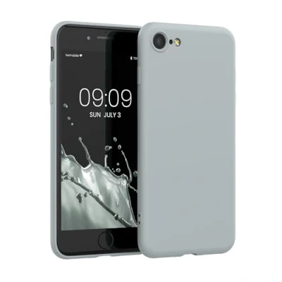 Immagine di kwmobile Custodia Compatibile con Apple iPhone SE (2022) / (2020) 8 7 Cover Back Case per Smartphone in Silicone TPU Protezione Gommata grigio