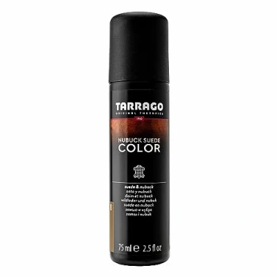 Immagine di Tarrago colore Nubuck Suede 75ml Rinnovatore del per scarpe in pelle scamosciata e nabuk Evidenzia i colori delle calzature, nutri proteggi Con Spugna Applicatore (Ocra 08)