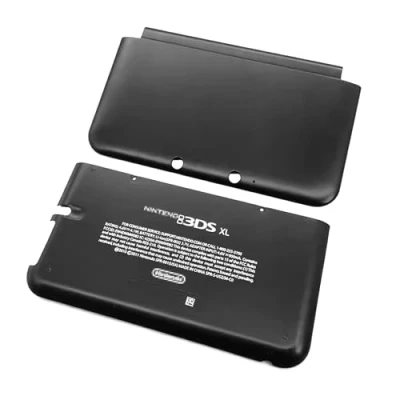 Immagine di Colore nero 3DSXL Extra Housing Case A/E Face Shell di ricambio, per vecchie console portatili 3DS XL/LL 3DSLL, New US Edition piastra superiore / inferiore posteriore batteria piastre 2 pezzi set