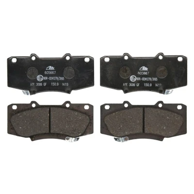 Immagine di ATE 13.0460 5667.2 Kit pastiglie freno con segnalatore acustico usura TOYOTA: HILUX 3 Pick up, Pritsche/Fahrgestell (KUN1, TGN3, TGN2, TGN1,