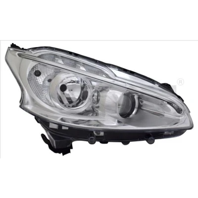 Immagine di TYC 20 14354 16 2 Fari Sx H7/H7, LED con luce guida diurna per veicolo circolazione Dx LED, senza motore elettrico PEUGEOT: 208 I Hatchback