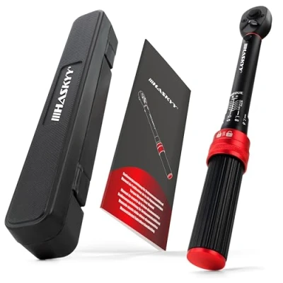 Immagine di Haskyy Chiave dinamometrica 1/4&quot;, 2 20 Nm, set di punte dinamometriche per bicicletta, prolunga, Torx, adattatore da 1/4&quot; F a 3/8&quot; M