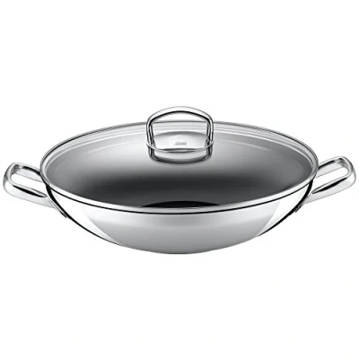 Immagine di SILIT Hongkong 82603311 Wok con Coperchio in Vetro, 36 cm