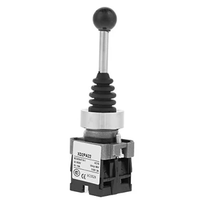 Immagine di Interruttore Monolever Joystick Momentaneo AC 380 V DC 220 2NO 2 Posizioni Switch di Trasferimento