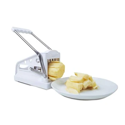 Immagine di Impeccable Culinary Objects (ICO) Sminuzzatore di patate e tagliaverdure con lama manico in acciaio inox