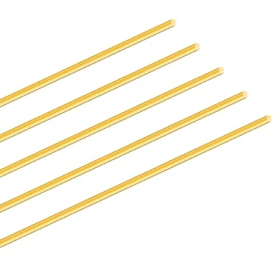 Immagine di iMeistek asta in ottone da 3 mm, lunghezza 350 rotonda ottone, per maniglie, modelli RC, fai te (5 pezzi)