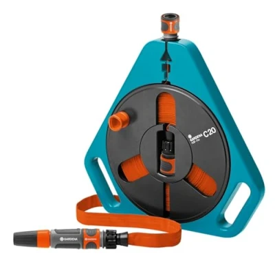 Immagine di GARDENA Roll Fix C 20 m 00757 13 mm 1/2 pollice 1 pz. Grigio, Nero, Arancione Avvolgitubo da giardino