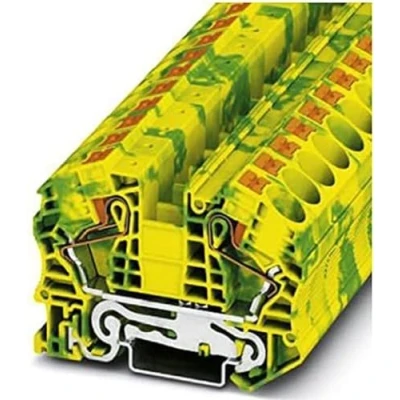 Immagine di Phoenix Contact PT 16 N PE 3212147 Morsetto triplo di protezione Numero Poli (num): 2 0.5 mm² Verde, Giallo 1 pz.