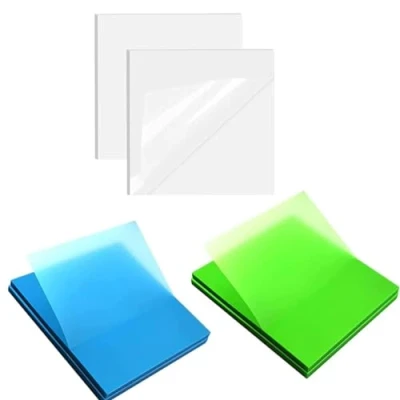 Immagine di JJiaoLinin Transparent Sticky Notes,200 Pezzi Foglietti Adesivi Trasparenti Blocchi per Appunti Ufficio Colore Trasparente Impermeabile Notes Scuola Casa
