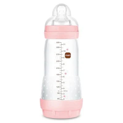 Immagine di Istruzioni in Lingua Straniera Mam Biberon Easy Start Anti Colic A124 Anticoliche Brevettato, per Bambini a Partire dai 4 Mesi, 320 Ml, Rosa, 1 Pezzo, Auto Sterilizzabile 3 Min