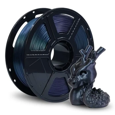 Immagine di Flashforge Filamento in PETG da 1,75 mm, 1 kg, ad alta resistenza, per stampante 3D PETG, perfetto uso esterno e a lungo termine, titanio bruciato