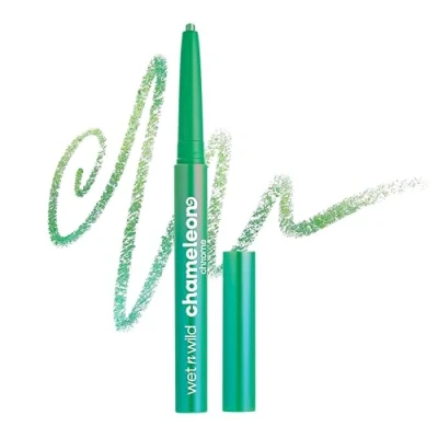 Immagine di Wet n Wild Chameleon Chrome Eyeliner Impermeabile e Retraibile, Pigmenti Iridescenti, Riflettono la luce per un Cambio Dinamico del Colore, a Prova di Sbavatura, Dura fino 18 hr, Superstar Suit