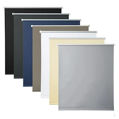 Immagine di WOLTU Tenda a rullo per Interni, Oscurante Klemmfix senza Fori 80x160 cm Grigio, Avvolgibile Protezione Solare con Morsetti e Catene Finestre Porte