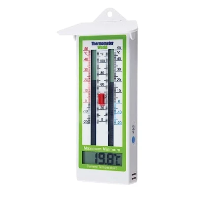 Immagine di Termometro digitale massimo minimo per serra, giardino, al chiuso o all’aperto, impermeabile IP65