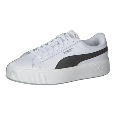 Immagine di PUMA Vikky Stacked L, Scarpe Donna, Bianco (White/Black), 38.5 EU