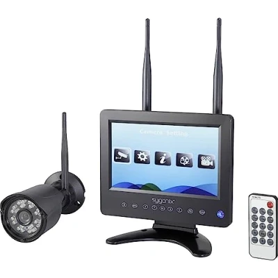Immagine di Sygonix SY 4548736 senza fili Kit videocamere sorveglianza 4 canali con 1 camera 1280 x 720 Pixel 2.4 GHz