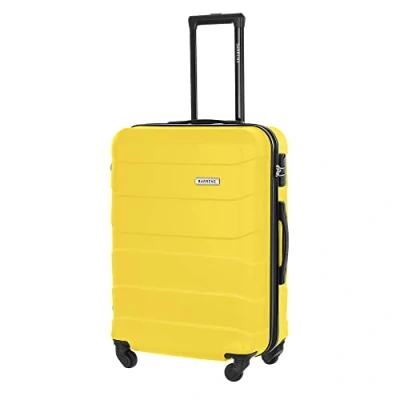 Immagine di BARRENS Valigia media business 66x46x26 cm 60 L Materiale ABS Serratura a cifratura 4 360 ruote Compatibile con le compagnie aeree Giallo