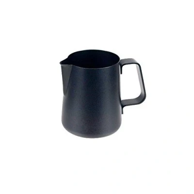 Immagine di ILSA Easy Lattiera Antiaderente per Cappuccino, Nera, Acciaio Inox 18/8, Capacità 80 cl, Tazze 8