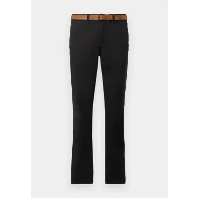Immagine di TOM Tailor Denim SLIM FIT Chino WITH BELT Chino, Uomo, Taglia: 36x32, Black