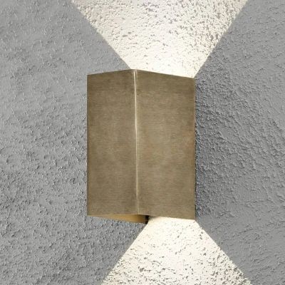 Immagine di Konstsmide Cremona 7940 800 Lampada da parete per esterno, ERP: F (A G) LED (monocolore) 6 W Ottone, Ottone (spazzolato)