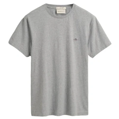 Immagine di GANT Shield Tshirt basic, Uomo, Taglia: 3XL, Grey melange