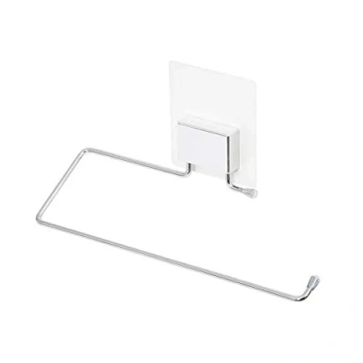 Immagine di Compactor Bestlock Magic Bath Porta Asciugamani, Montaggio Con Autoadesivo, Sipporta Fino A 2 kg, Metallo, Cromato Lucido Antiruggine, 25.5 x 6.5 14.5 cm. RAN6850