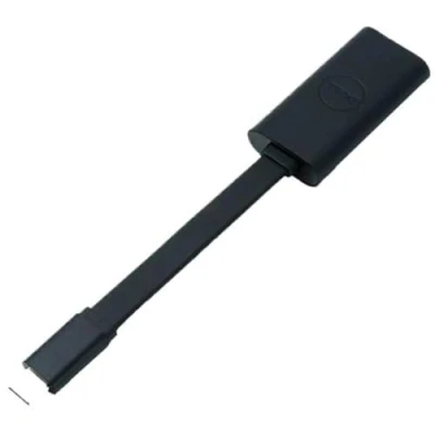 Immagine di Dell 470 ABND Adattatore da USB C a Gigabit Ethernet RJ45 (boot via PXE), Nero
